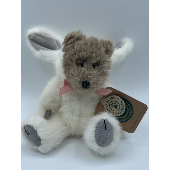 NWT Vintage Boyds Bears Archive Collection Watson Bear As White Bunny Rabbit - Picture 6 of 6